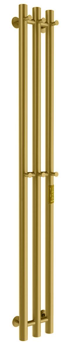 полотенцесушитель электрический маргроид ferrum inaro снш 150x6x12 (6 крючков) латунь матовая