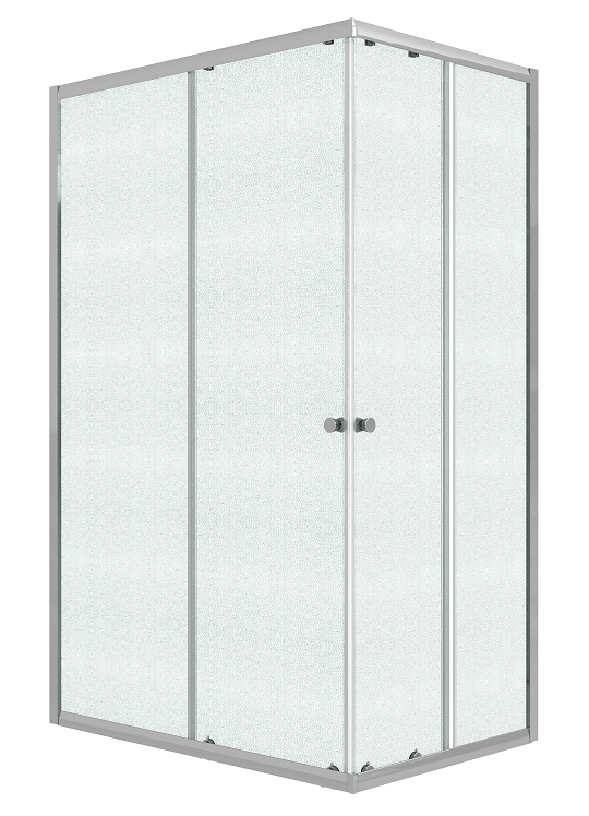 душевой уголок niagara eco ng-1118-14qmt 110x80 стекла матовые, профиль хром