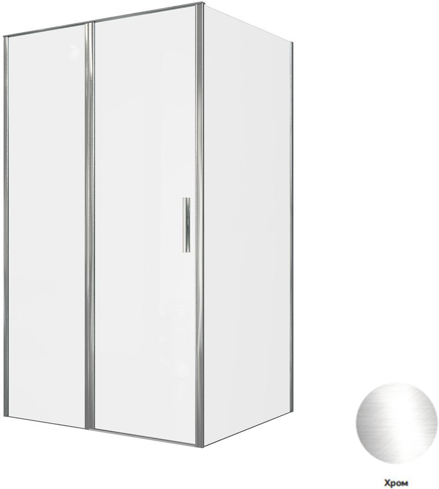 душевой уголок allen brau priority 269538 120x100 стекла прозрачные, профиль хром