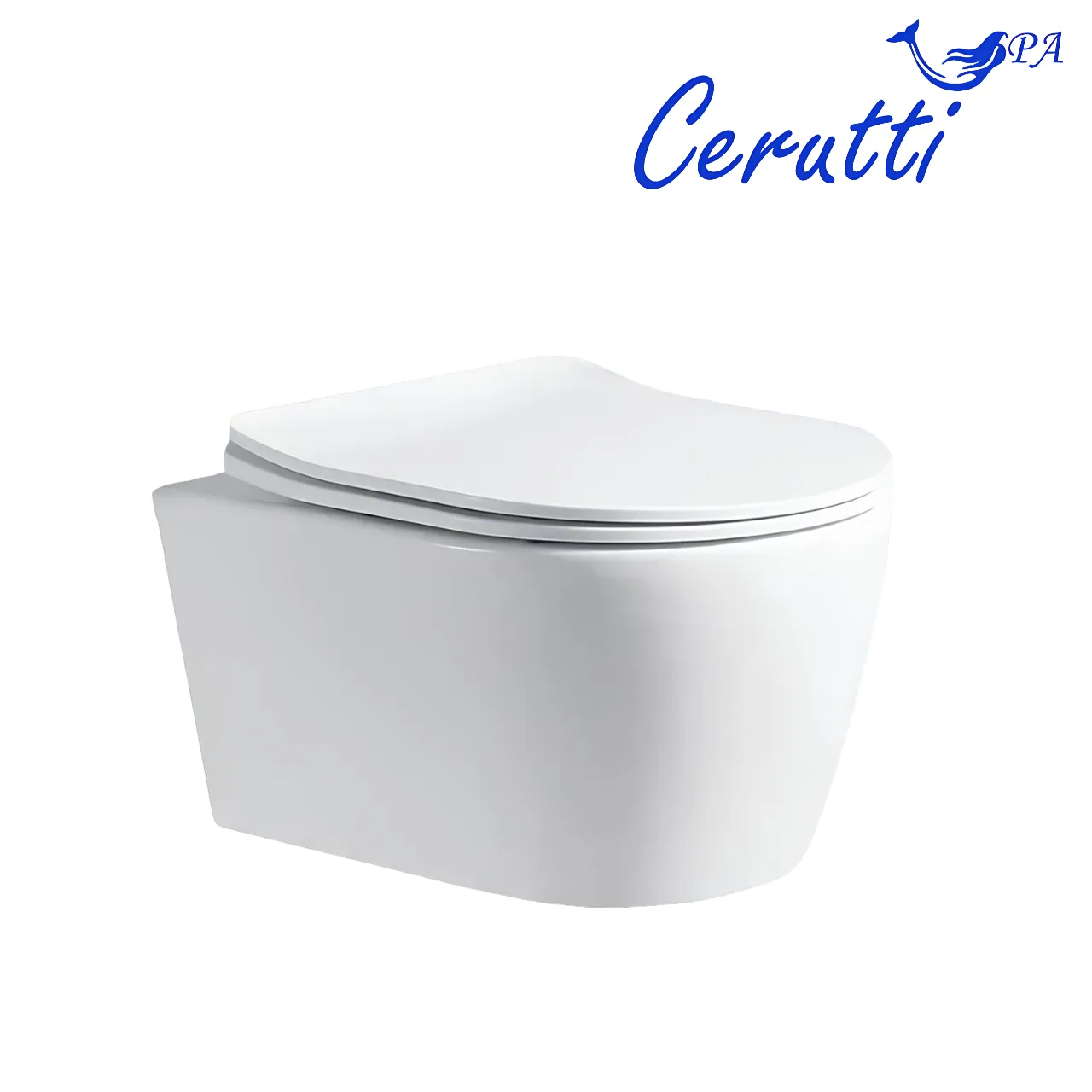 унитаз подвесной ceruttispa orlter uf 48,5x36,5 сиденье duroplast, микролифт, белый
