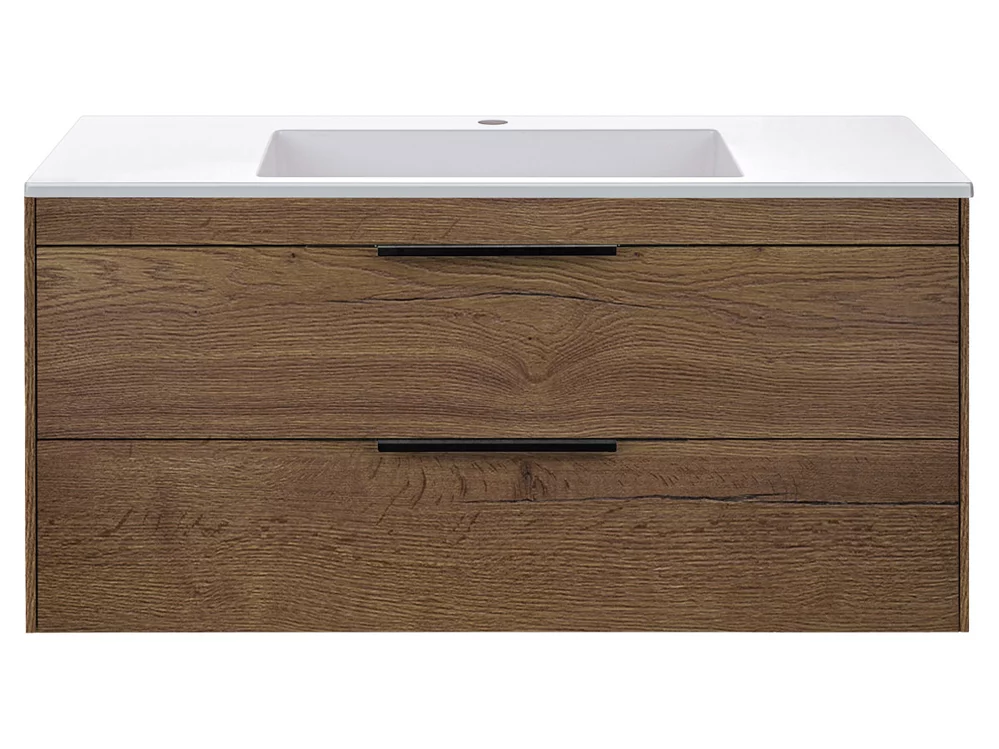 тумба под умывальник vincea chiara 2d 1000 t.oak vmc-2c2100to дуб табак