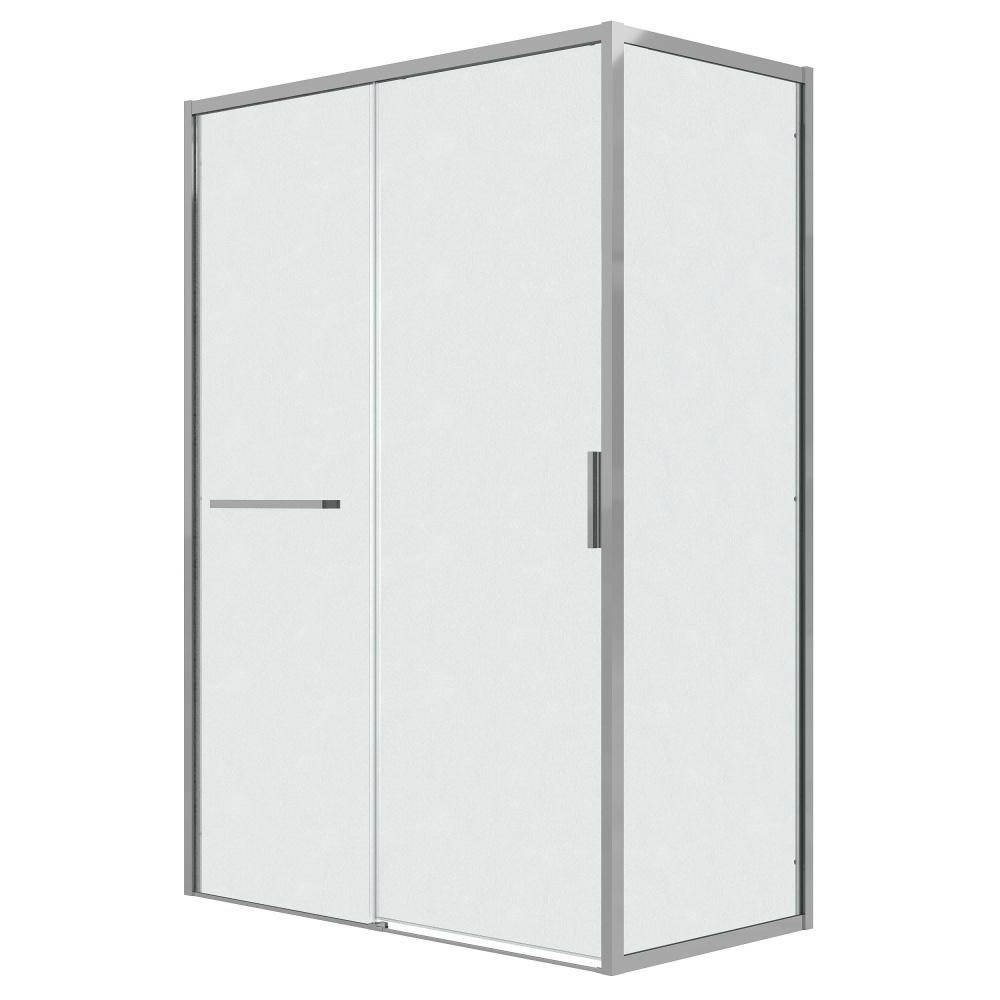 душевой уголок grossman style 110x80 стекло шиншилла / профиль хром