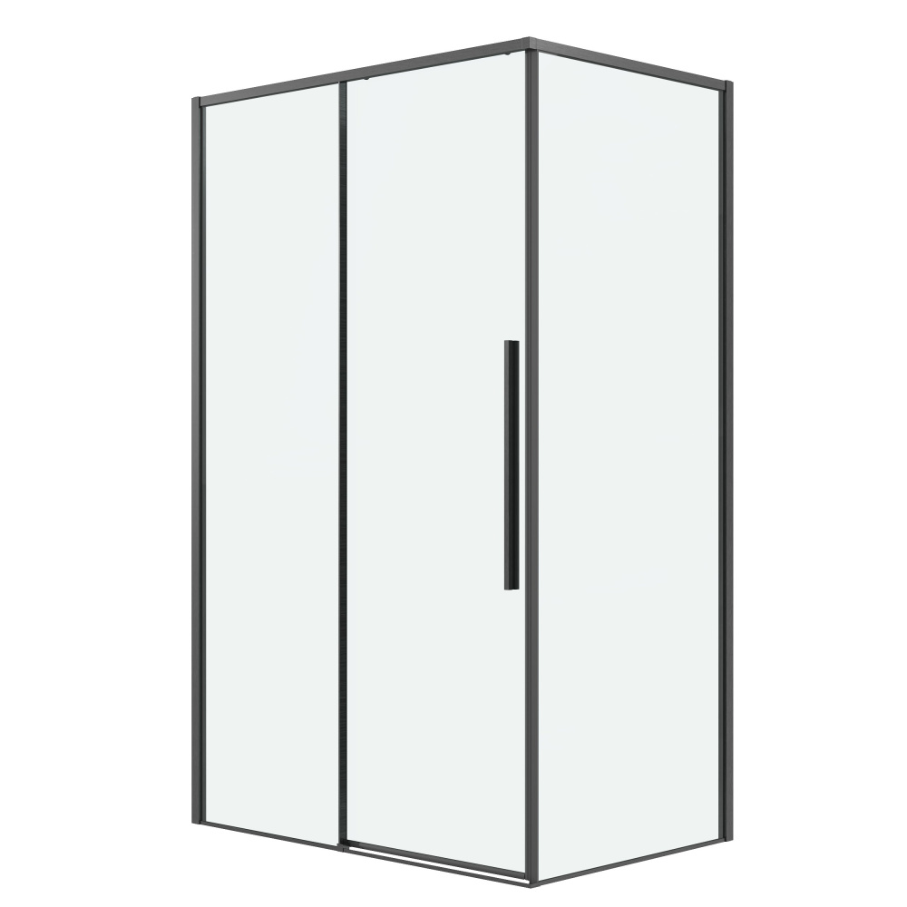 душевой уголок grossman galaxy 110x90 стекло прозрачное / профиль графит