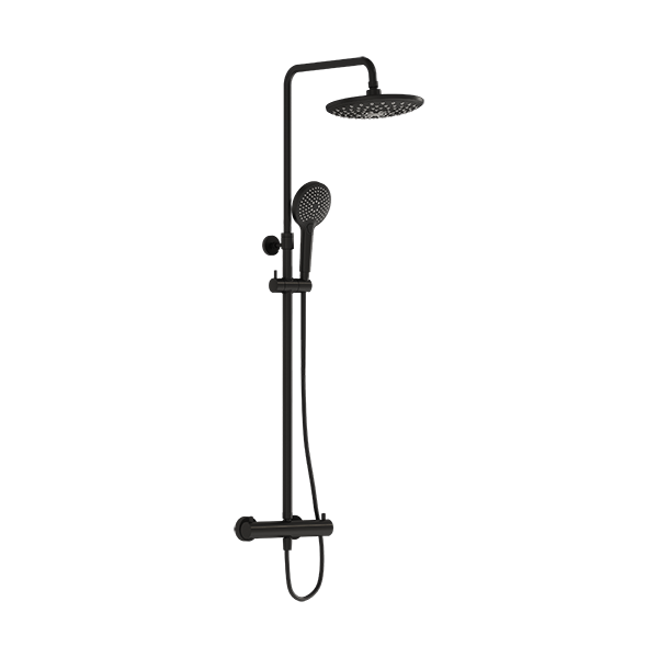 душевая стойка vitra aquaheat a4720536exp матовый черный