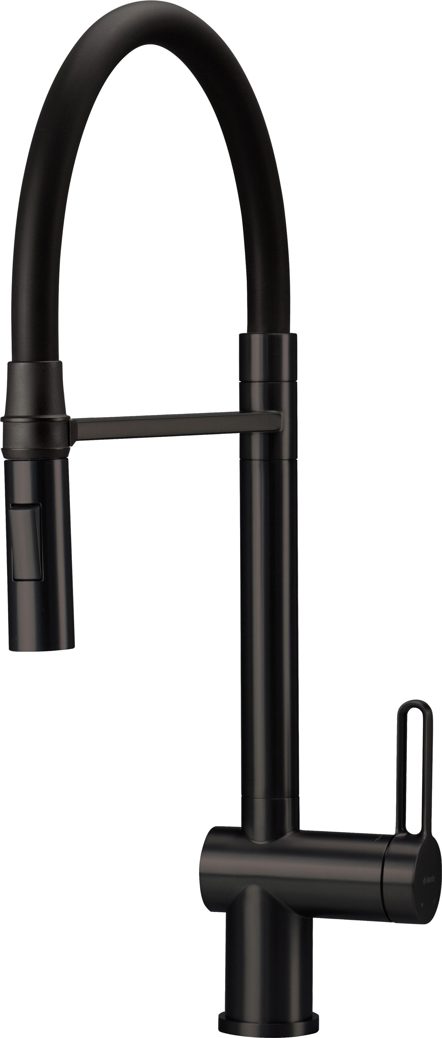 смеситель для кухни deante magnetic nero brm_n72m 2 вида струй, чёрный