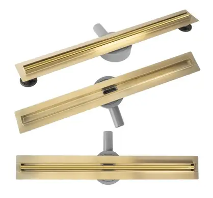 душевой лоток rea neox slim pro gold 60 золото