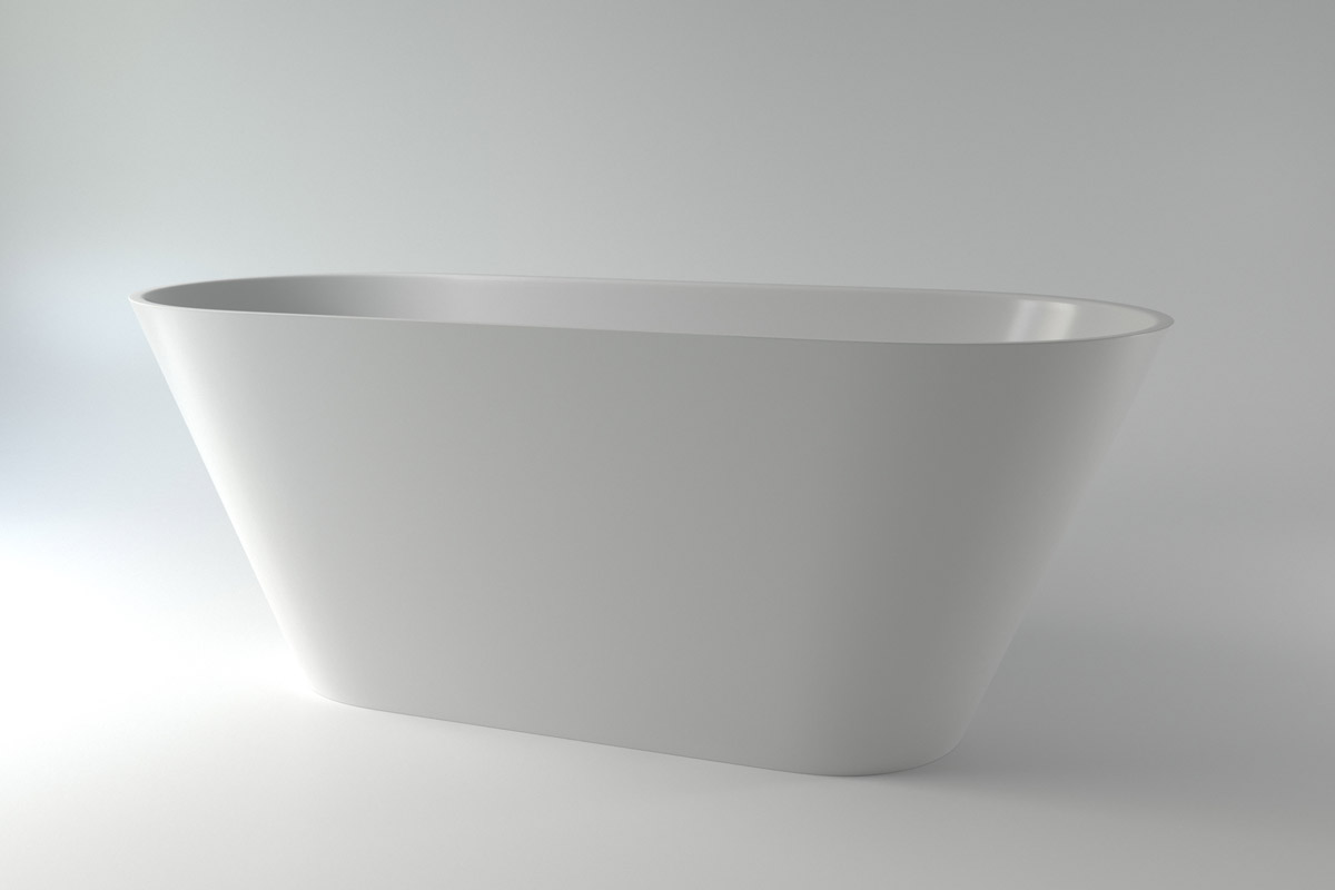 ванна каменная holbi selena 161x68 swg белая глянцевая