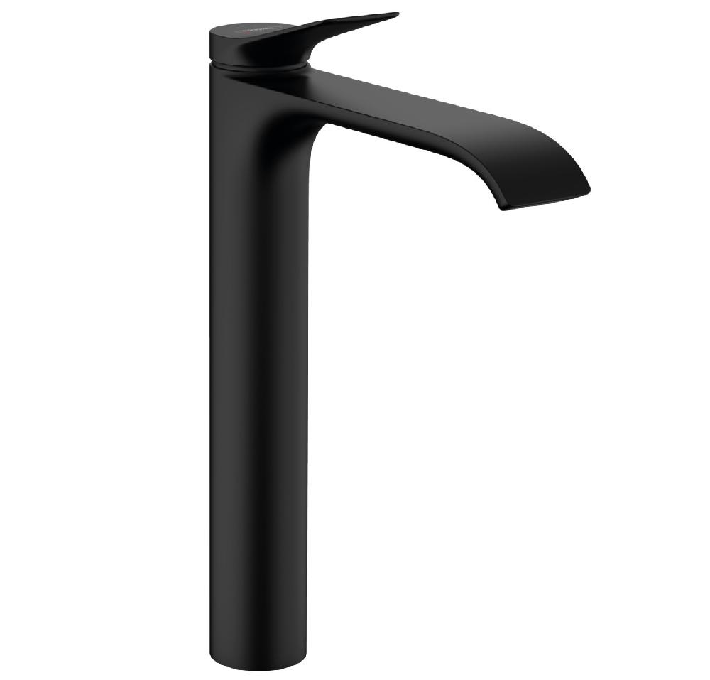 смеситель для умывальника hansgrohe vivenis 250 75040670 с донным клапаном черный матовый