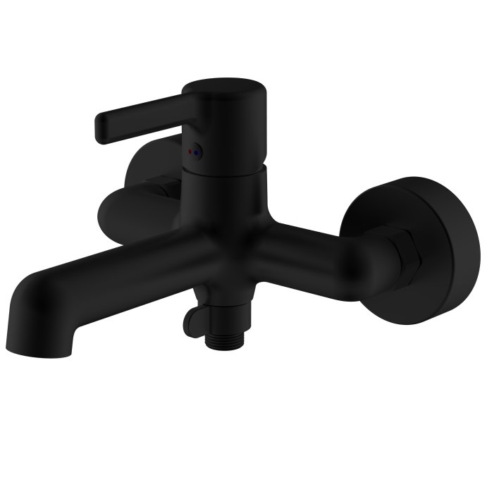 смеситель для ванны haiba cron hb60814-7 черный