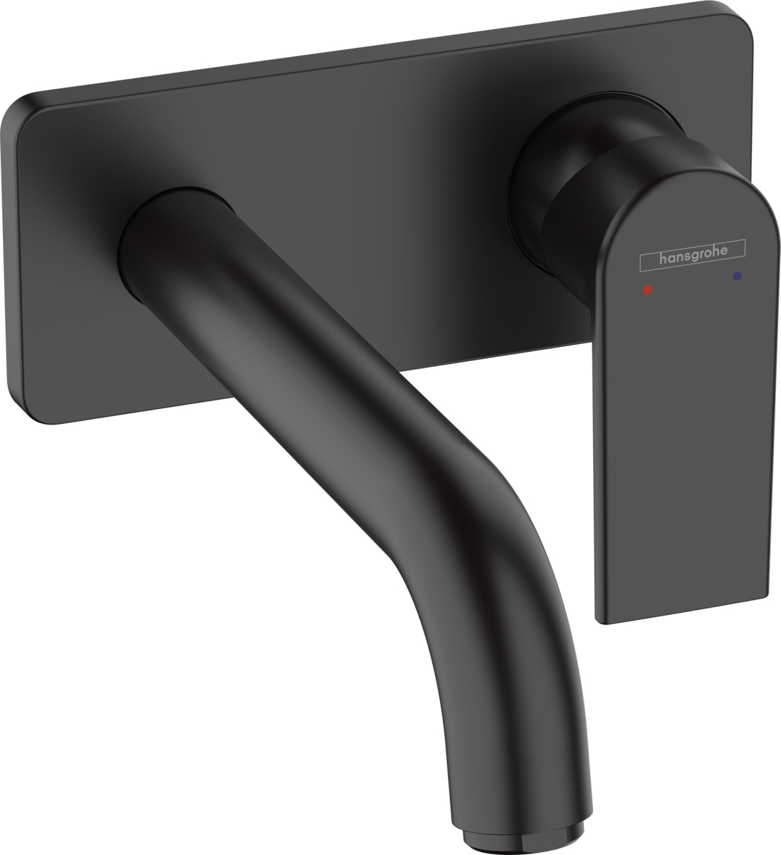 смеситель для умывальника hansgrohe vernis shape 71578670 черный матовый
