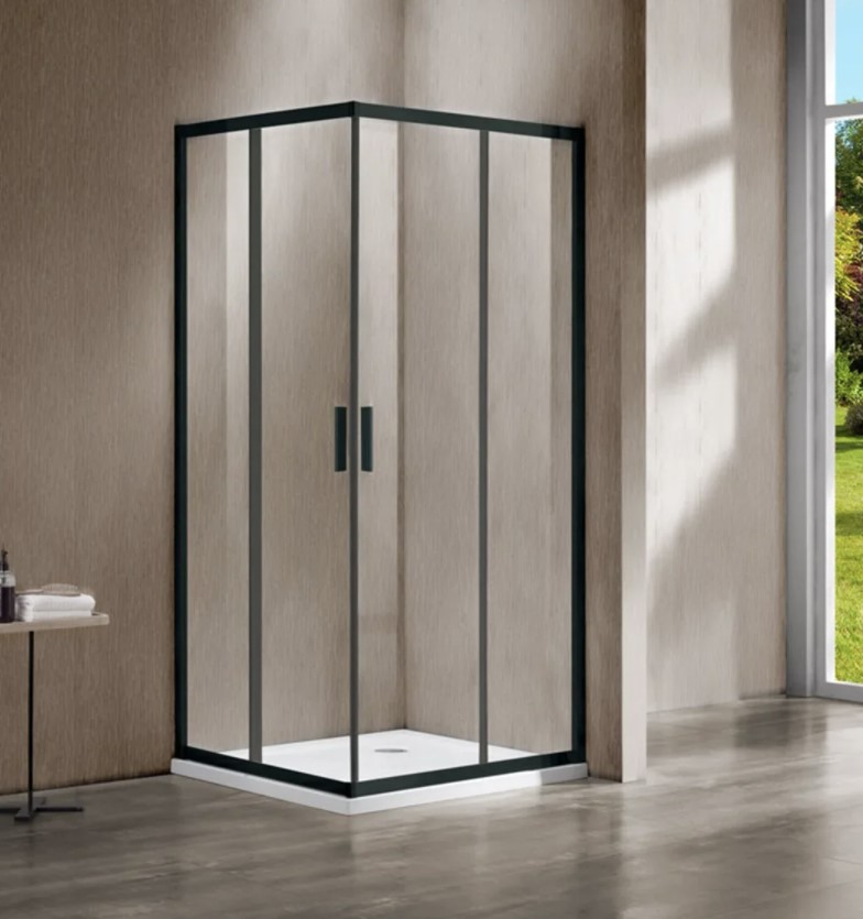 душевой уголок vincea garda vss-1g8010clb 100x80 прозрачное стекло / профиль черный