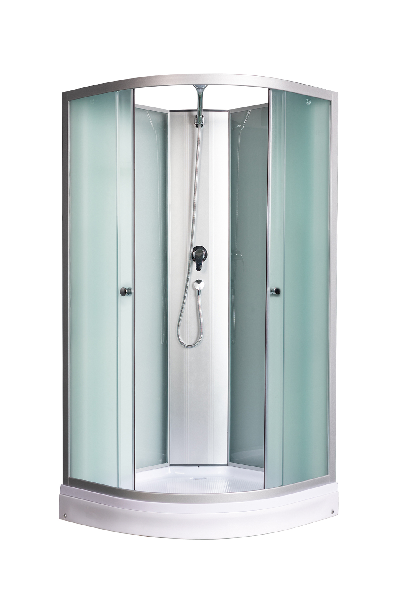 душевая кабина river nara light б/к xl 90/24 mt 90x90 стекла матовые, профиль хром матовый