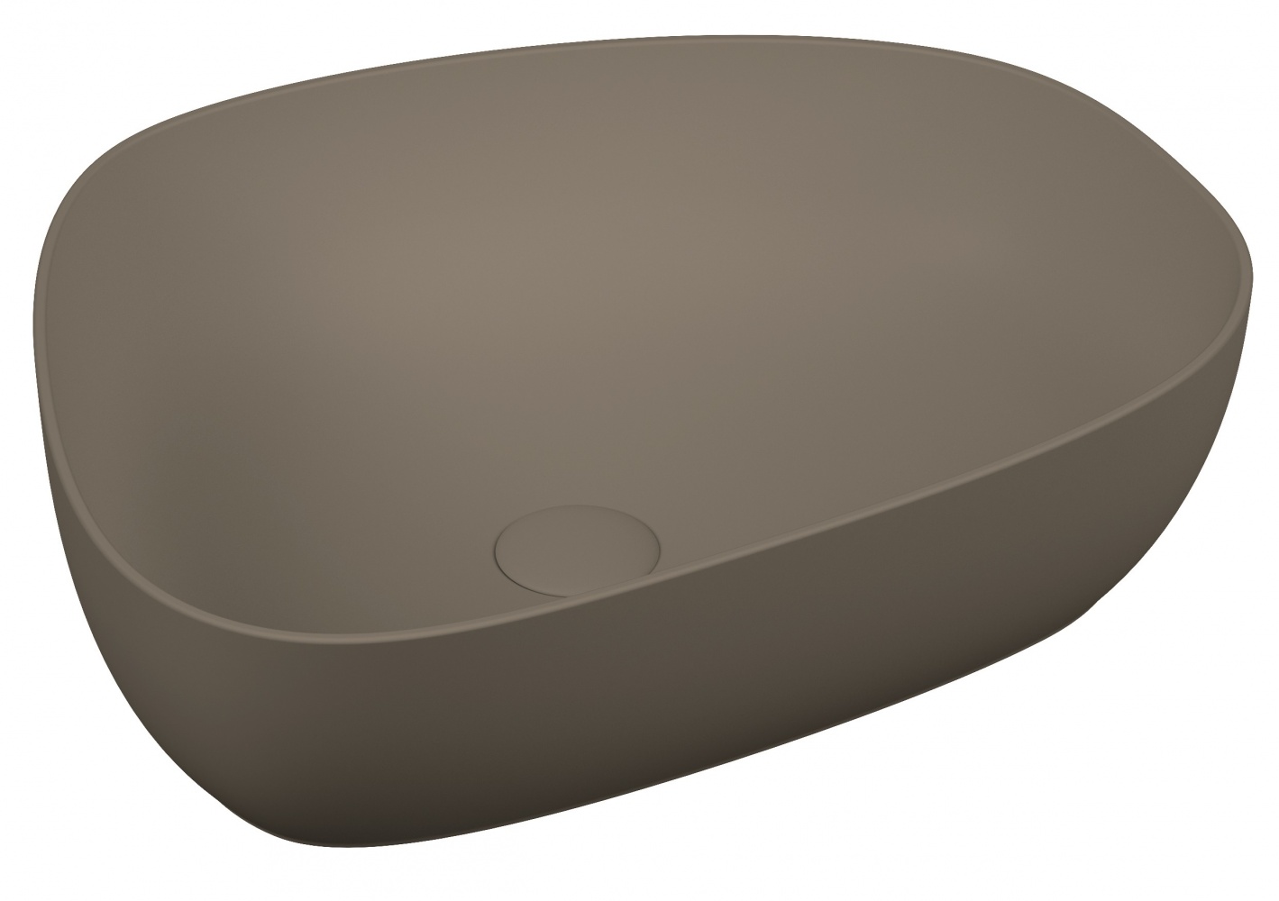 умывальник vitra outlin 55 56x44 темно-серый