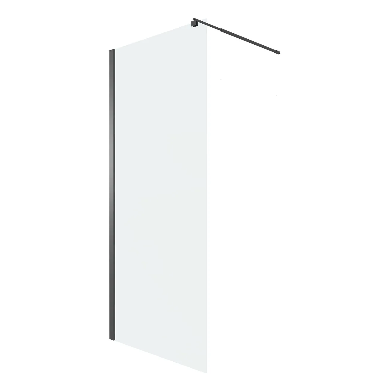 душевой уголок niagara ng-551-70black 70x190 стекла прозрачные, профиль черный матовый