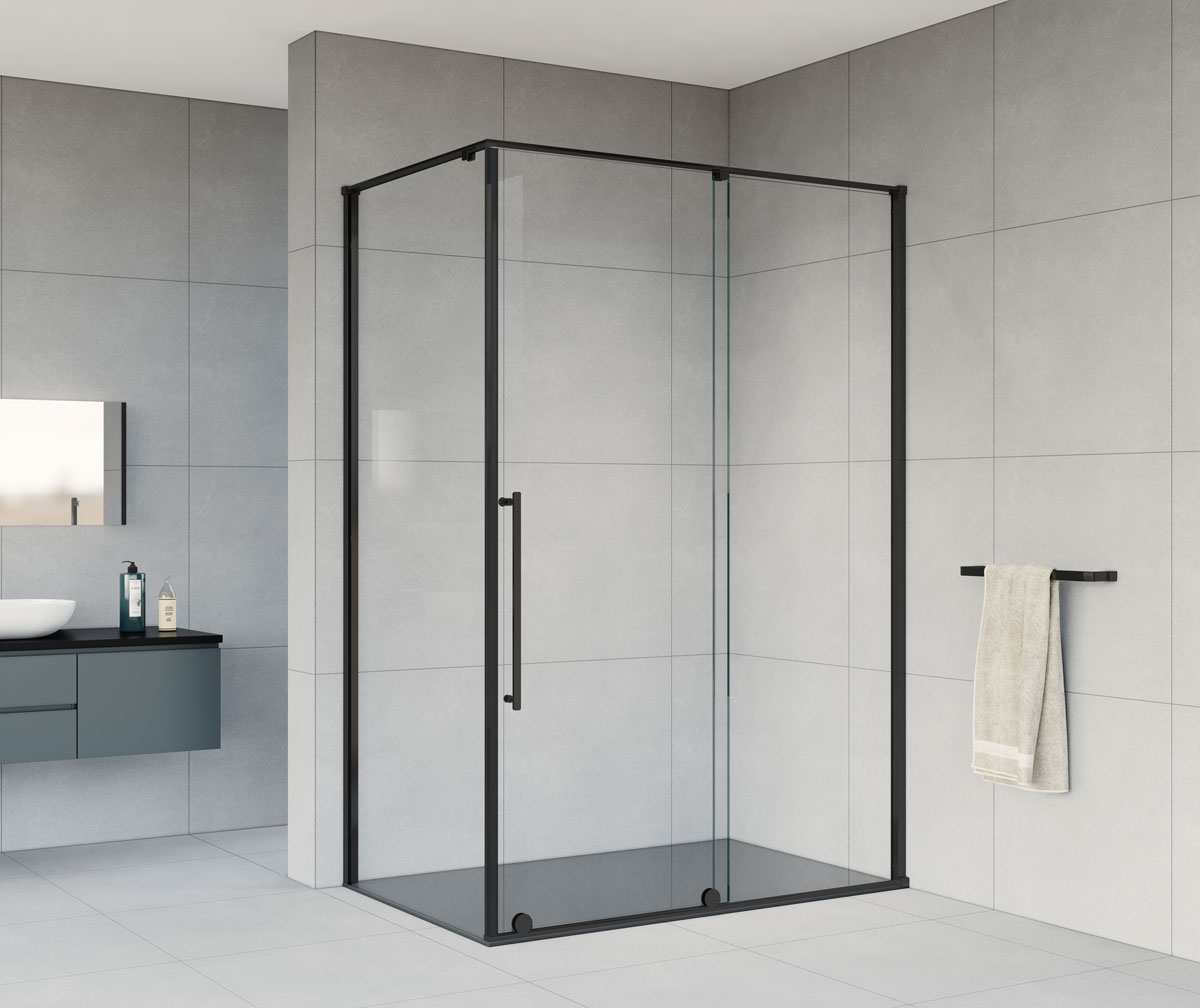 душевой уголок vincea arno vsr-1a9012clb 120x90 прозрачное стекло / профиль черный