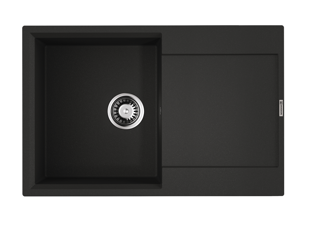 кухонная мойка omoikiri daisen 78t-bl 78x51 черный