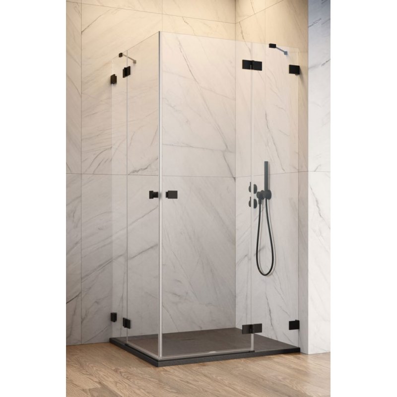 душевой уголок radaway essenza pro black kdd 90x90