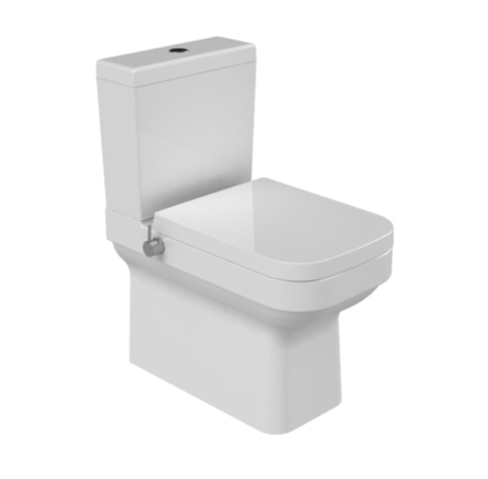 унитаз напольный пристенный cerastyle noura 35,3x51 с функцией биде softclose
