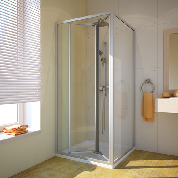 душевой уголок gutewetter practic square gk-404 80x80 (матовый хром/стекло бесцветное)