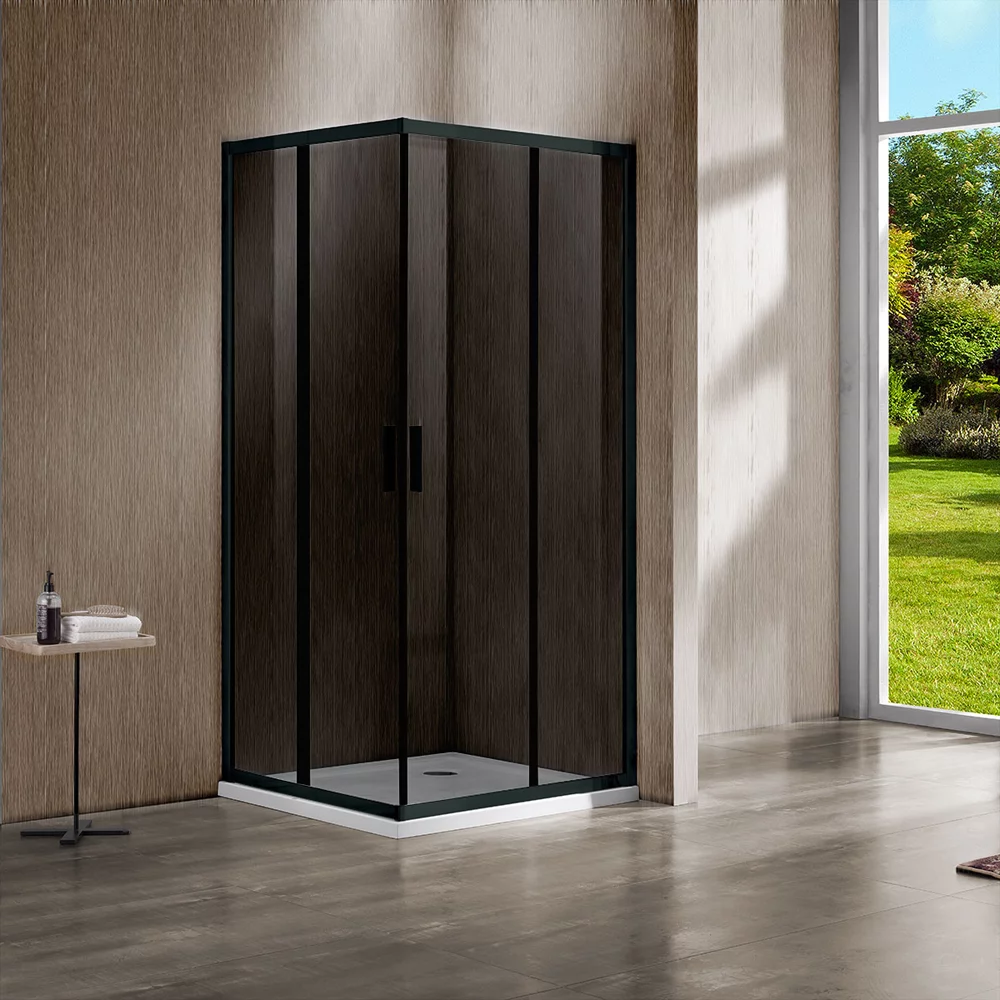 душевой уголок vincea garda vss-1g1212cgb 120x120 тонированное стекло / профиль черный