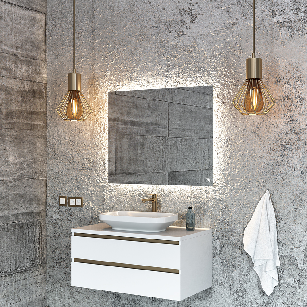 зеркало benetto торино 100x80 с led-подсветкой