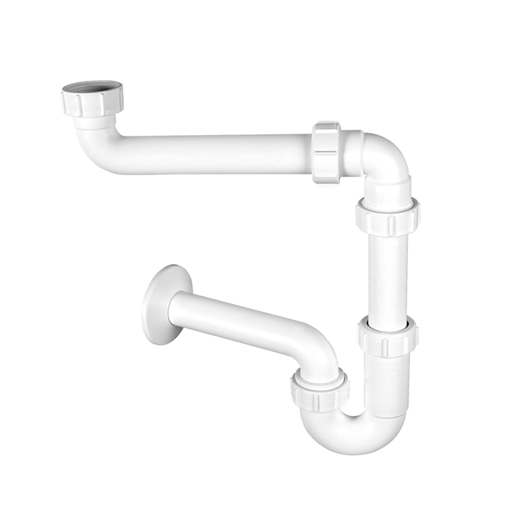 сифон для умывальника клик-клак mcalpine hc4pf-32sps белый