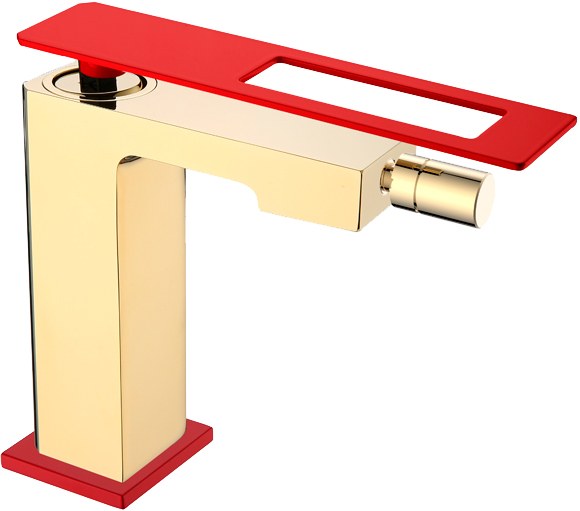 смеситель для биде boheme q 146-gr gold red