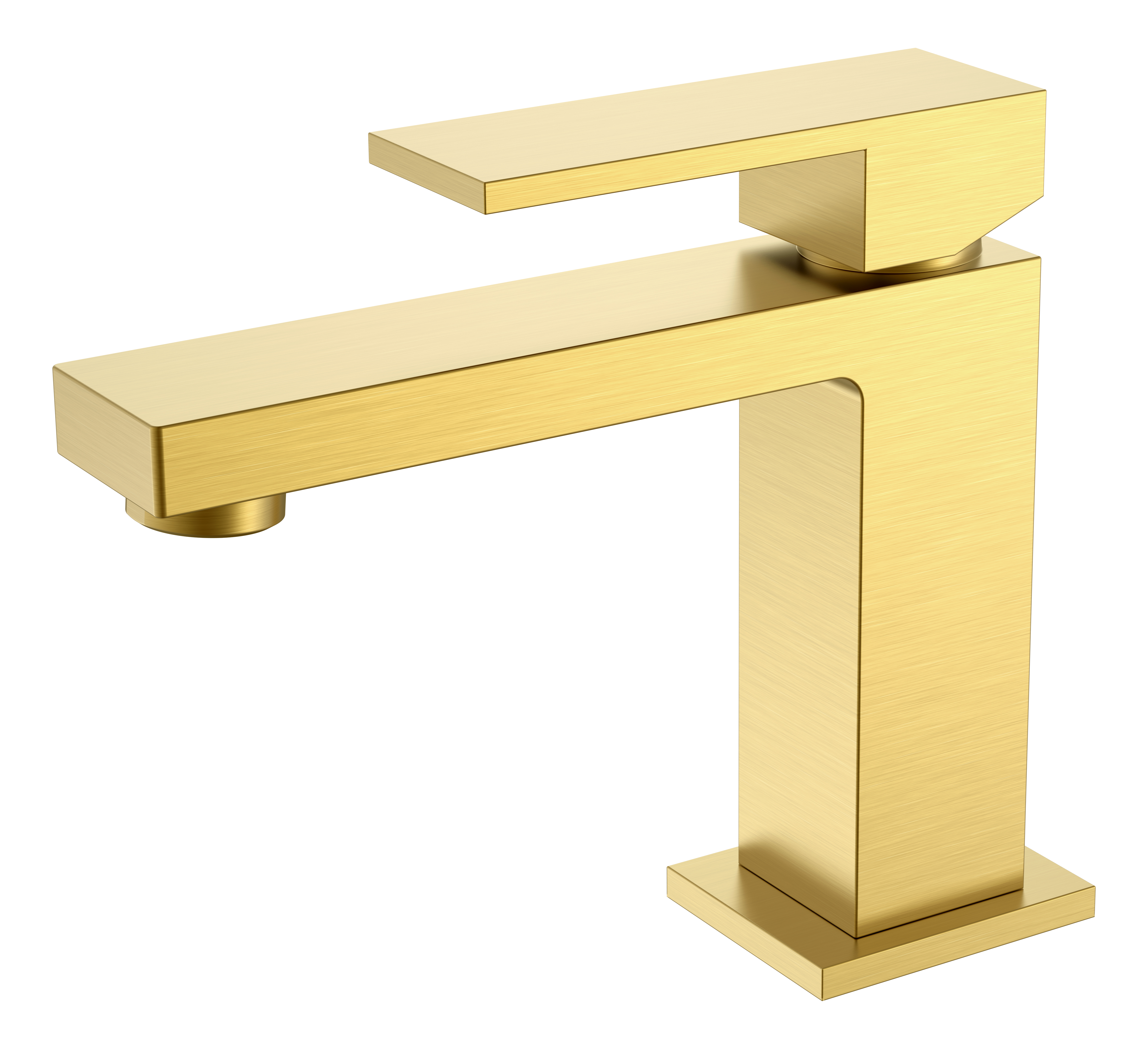 смеситель для умывальника boheme qubic matt gold 471-mg матовое золото