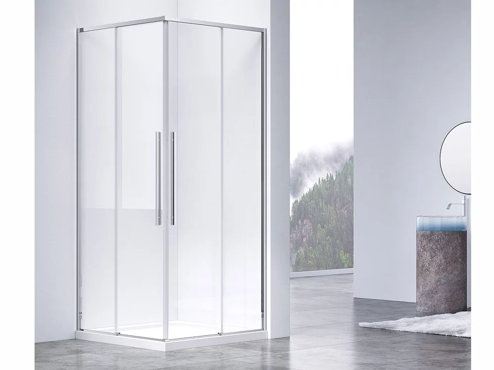 душевой уголок vincea slim-n vss-4sn8010cl 100x80 прозрачное стекло / профиль хром