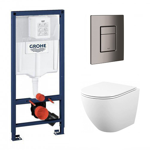 комплект инсталляции grohe rapid sl 38772001 с клавишей смыва 38732a00 и унитазом teymi t40102