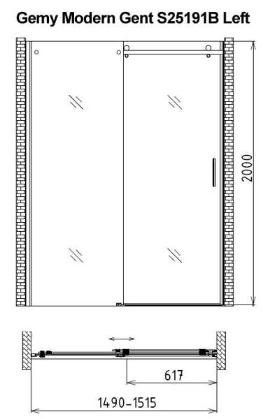 Душевой уголок Gutewetter Slide Rectan GK-863A 135x75 (бронза) фото 5 душевой уголок gutewetter slide rectan gk-863a 135x75 (бронза) фото 5