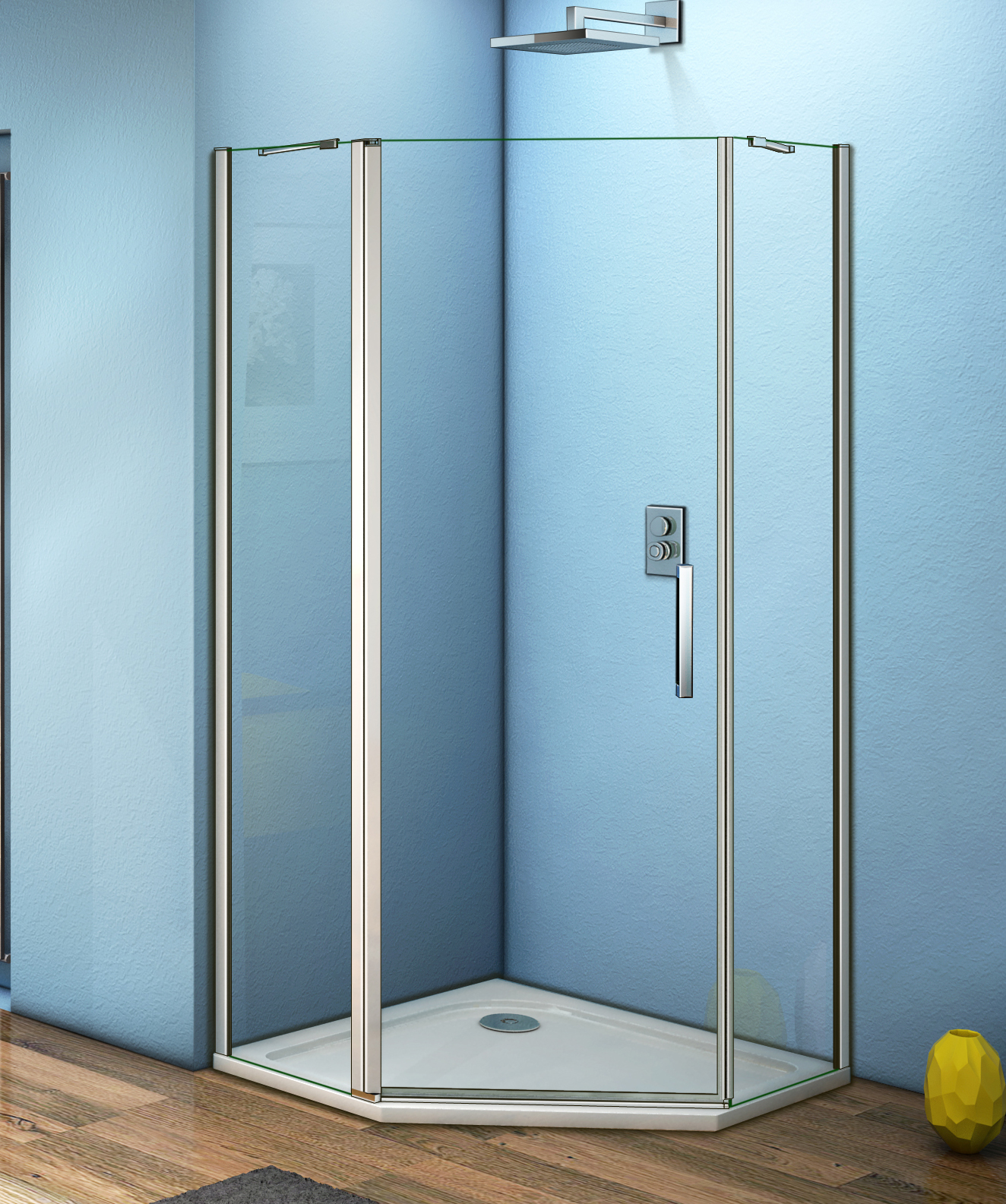 душевой уголок gooddoor fantasy pnt-100-c-ch 100x100