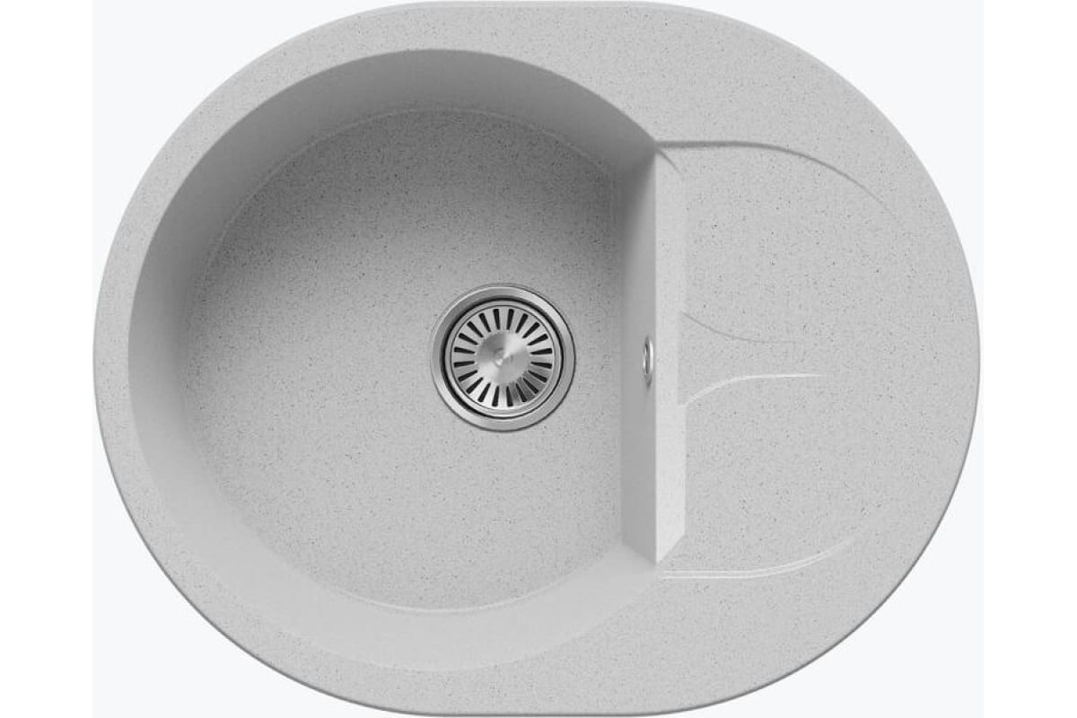 мойка кухонная polygran atol 620 №314 светло-серый