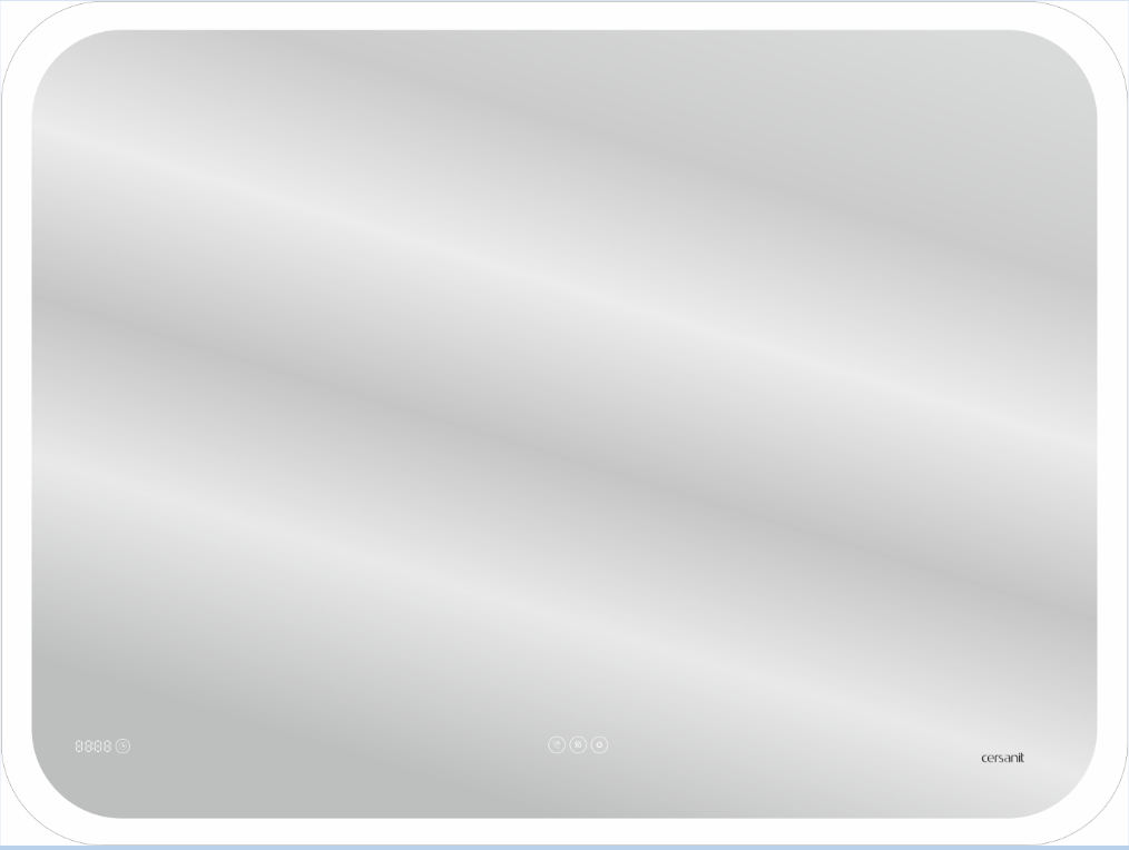 зеркало cersanit led 070 pro 100x70 / kn-lu-led070-100-p-os
