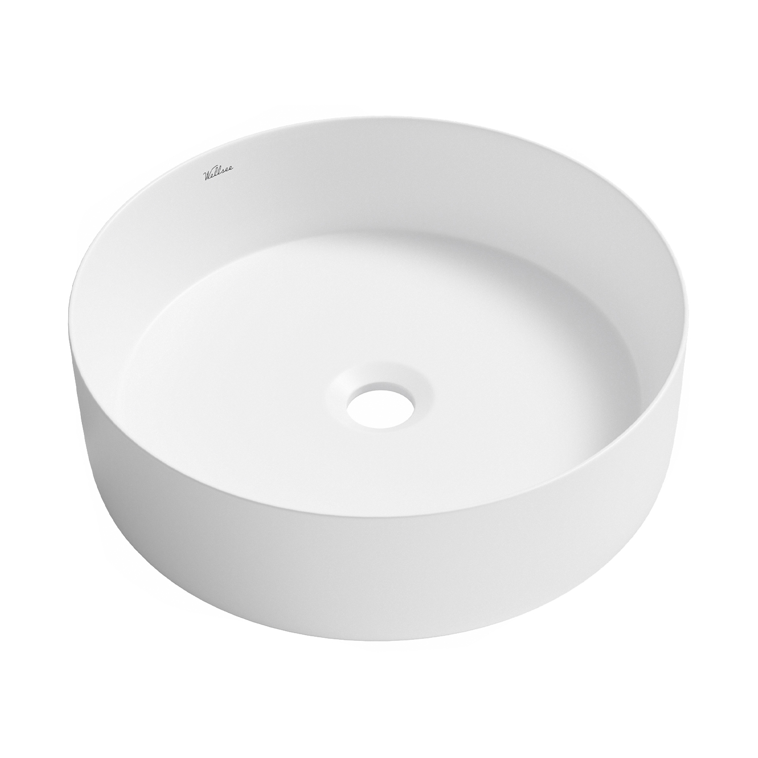 умывальник накладной wellsee coax 323510000 40x40 белый матовый