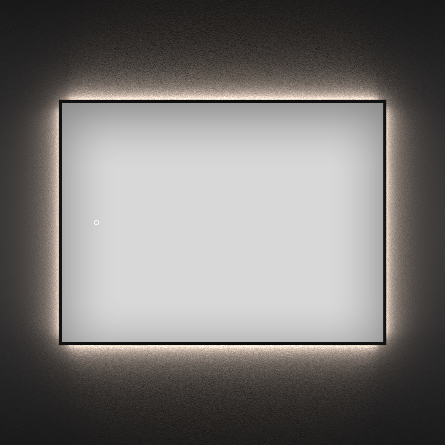 зеркало прямоугольное wellsee 7 rays' spectrum с фоновой led-подсветкой 172200850 65x50 см черный контур