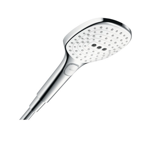душевая лейка hansgrohe raindance select e 120 air 3jet 26520400 белый/хром