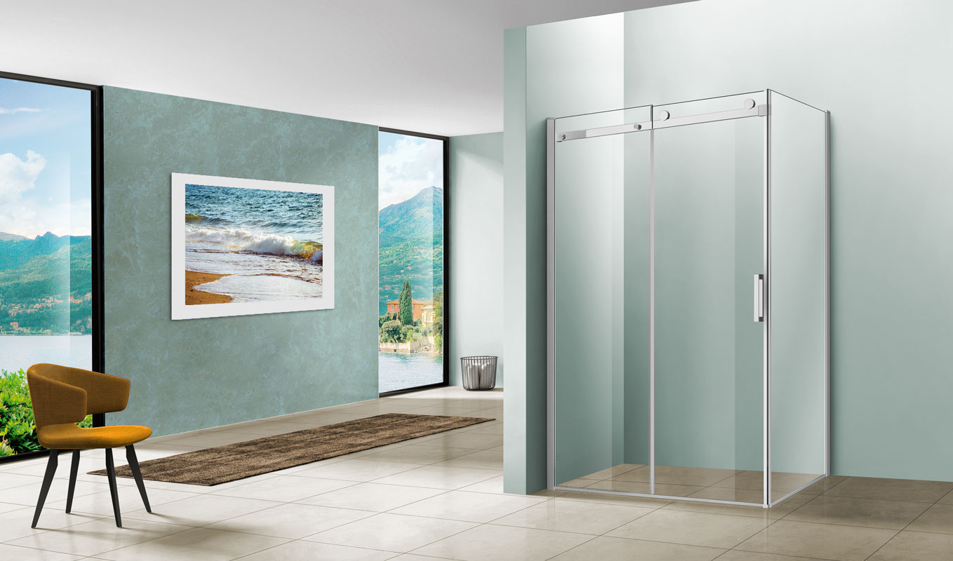 Душевой уголок Gutewetter Practic Square GK-403 110x105 (матовый хром/полистирол lines) фото 2 душевой уголок gutewetter practic square gk-403 110x105 (матовый хром/полистирол lines) фото 2