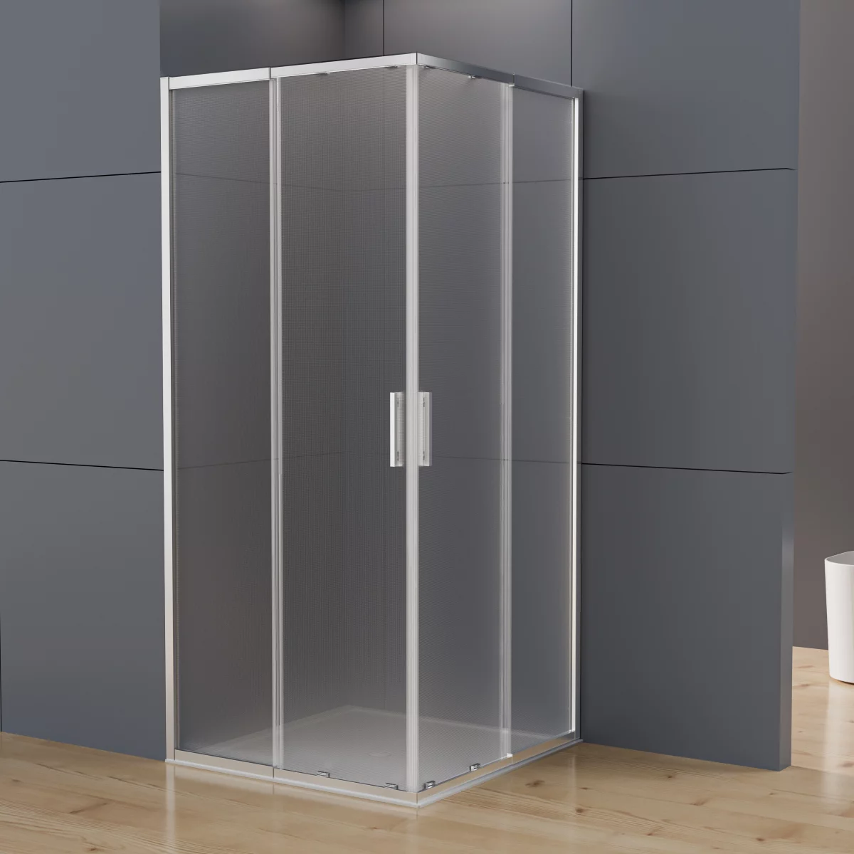 душевой уголок vincea rapid-n vss-3rn8010e10mt 100x80 текстурное стекло / профиль хром