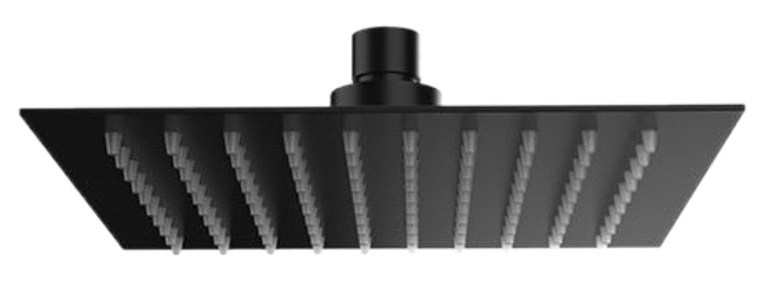 верхний душ с шарнирным соединением 25 см remer 357ufs25nox черный матовый