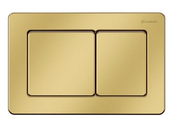 кнопка смыва caprigo bricks steel bs003-oro матовое золото