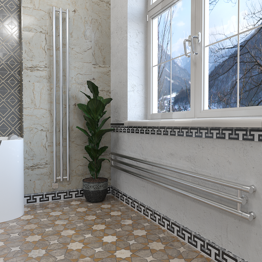 дизайн-радиатор отопления stinox minori design 17x180 сатин