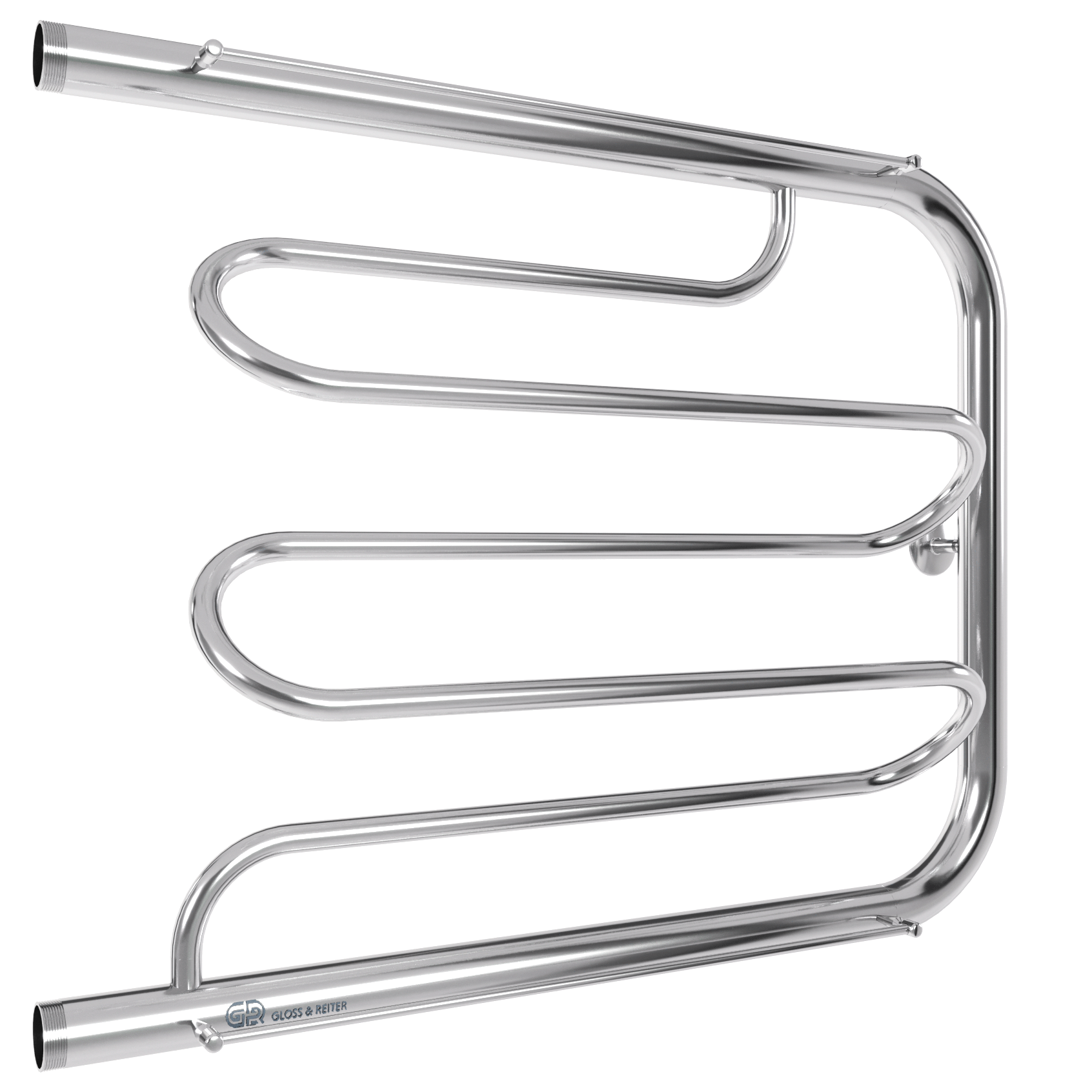 полотенцесушитель водяной gloss&reiter twist. пм.3. 60х80 (1.1/4") хром