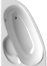 ванна акриловая alpen terra 140x95 r/l