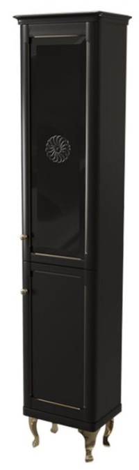 шкаф-пенал напольный caprigo imperio 11651r-b047 черный матовый