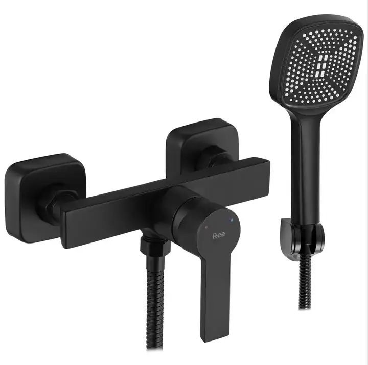 смеситель для душа rea argus black matt rea-b6406 черный