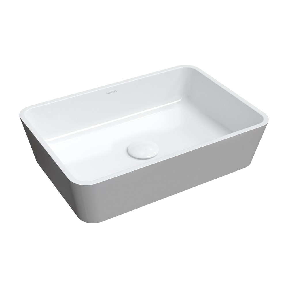 умывальник omnires parma m+ parmaunbsp 50x35 белый/серый
