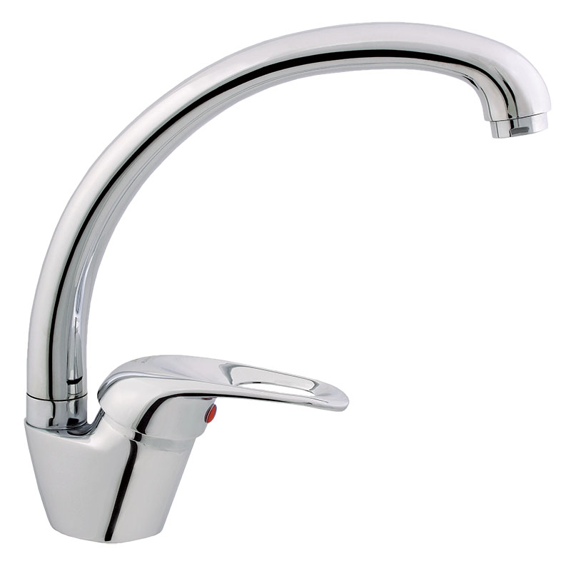 смеситель для кухни rubineta prince p-33 star p33001 хром