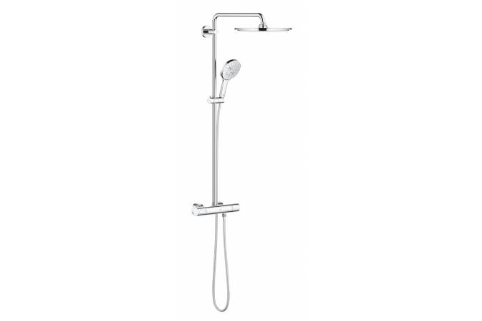 душевая стойка grohe rainshower smartactive 310 27966001 с термостатом, холм