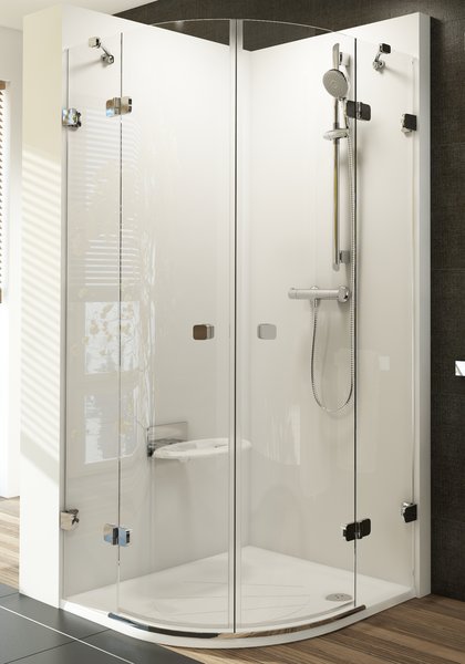 Душевой уголок Ravak Brilliant BSKK4-80 80x80 стекло chrom+Transparent фото 2 душевой уголок ravak brilliant bskk4-80 80x80 стекло chrom+transparent фото 2